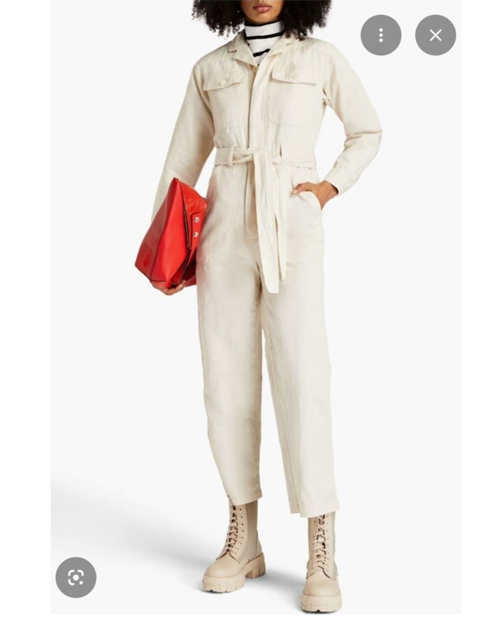 ALEX MILL MEL JUMPSUIT CREAM, SIZE XL NWT *